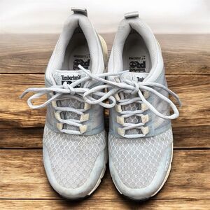 Women's Timberland PRO Radius Comp-Toe Athletic Work Sneaker Light Blue 7.5M